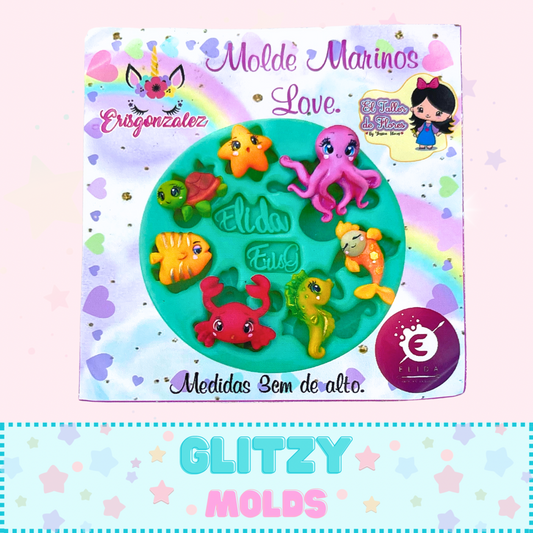 Marinos Love, Molde de Mini Complementos, Colección Eris Gonzalez
