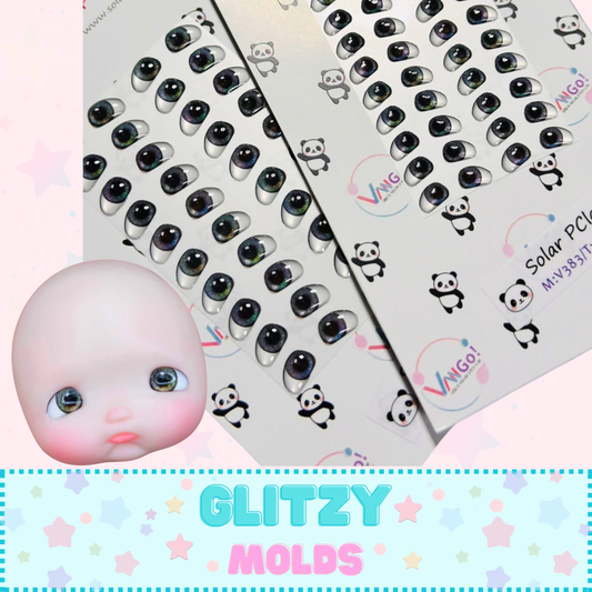 3D Eye Decals Stickers, 4mm y 5mm, Vango, Solar-383