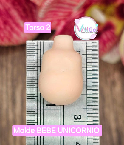 Baby Unicorn, Doll Silicone Mold, "Con Amor" Collection by Vango VG-BU