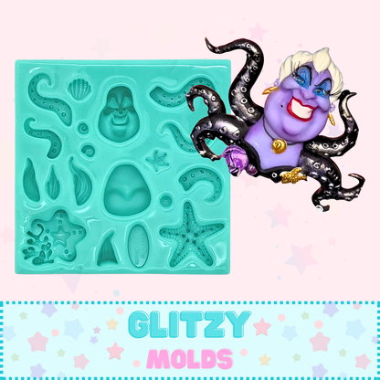 Ursula Silicone Mold, Silicone Mold by Yuya's by Brenda Muñiz YBM-SMUrsula