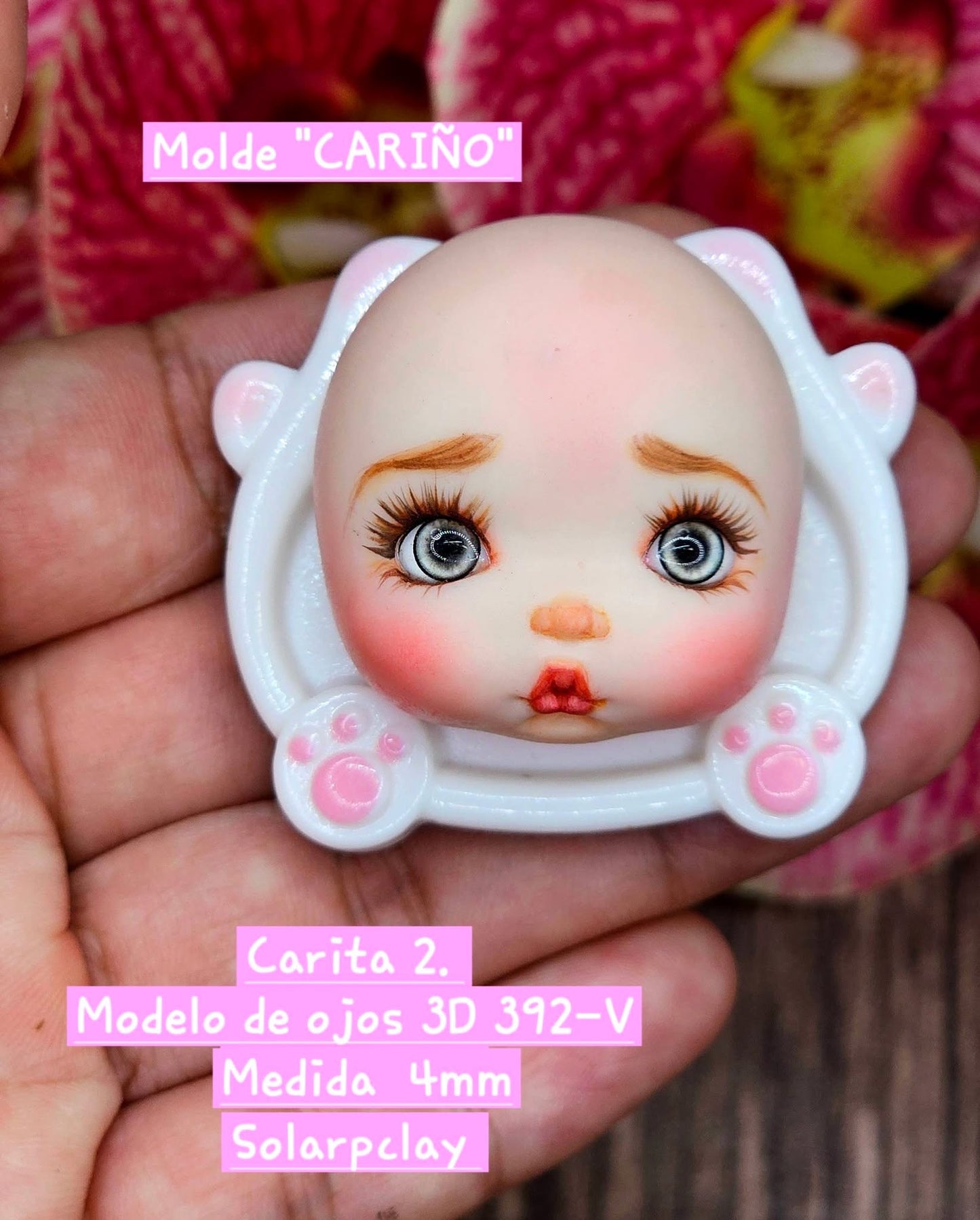 Cariño, Doll Silicone Mold, "Con Amor" Collection by Vango VG-Carino