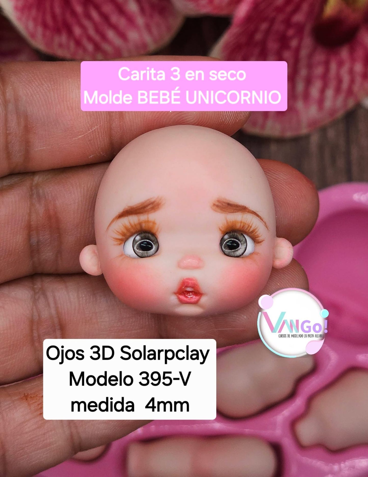 Baby Unicorn, Doll Silicone Mold, "Con Amor" Collection by Vango VG-BU