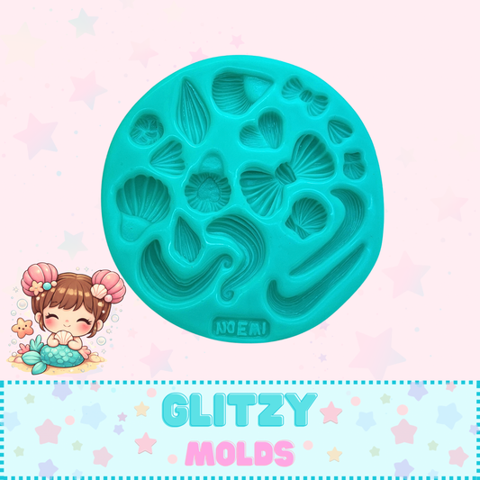 Buns and Hair Mold, Doll Applique Silicone Mold, Molde Chonguitos y Cabellos de Noemi Hernandez CDL-Hair