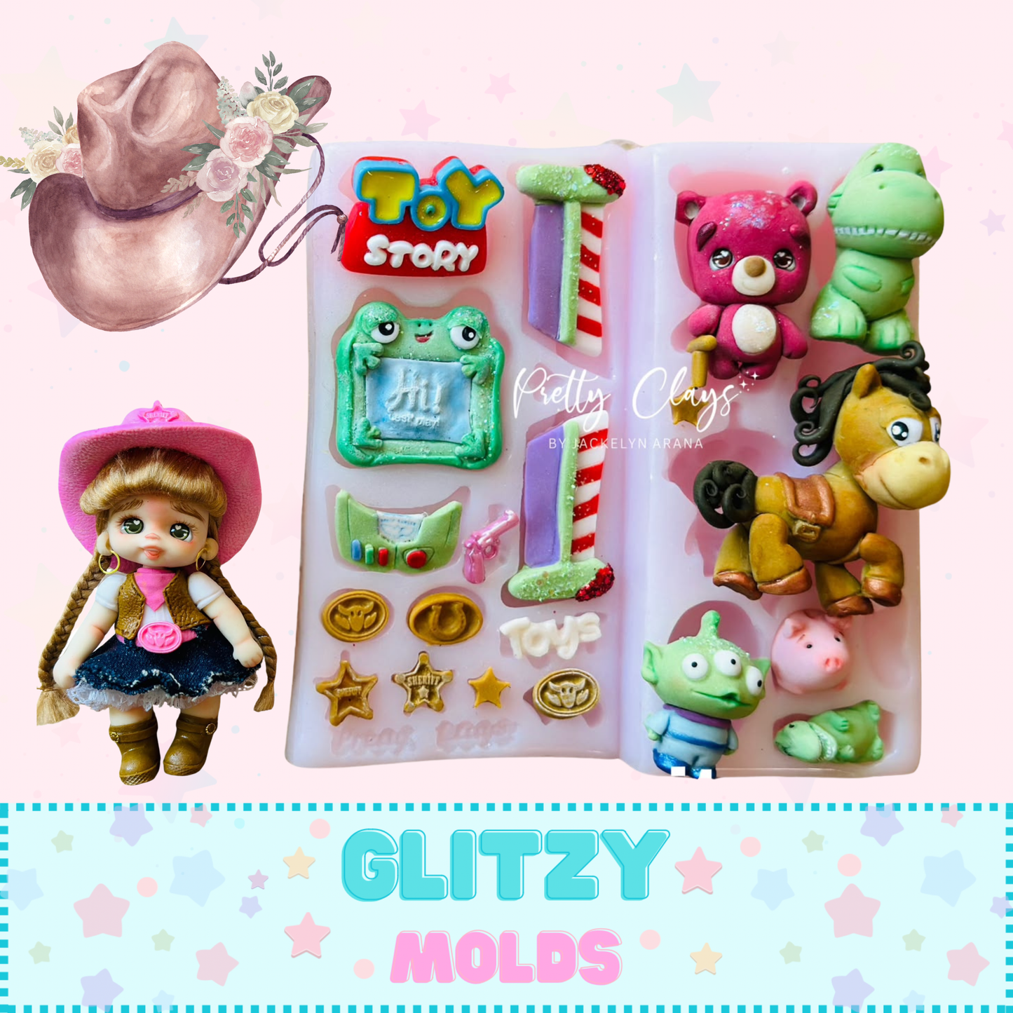 **PRE VENTA*** Colección Accesorios Vaquerita de Pretty Clays