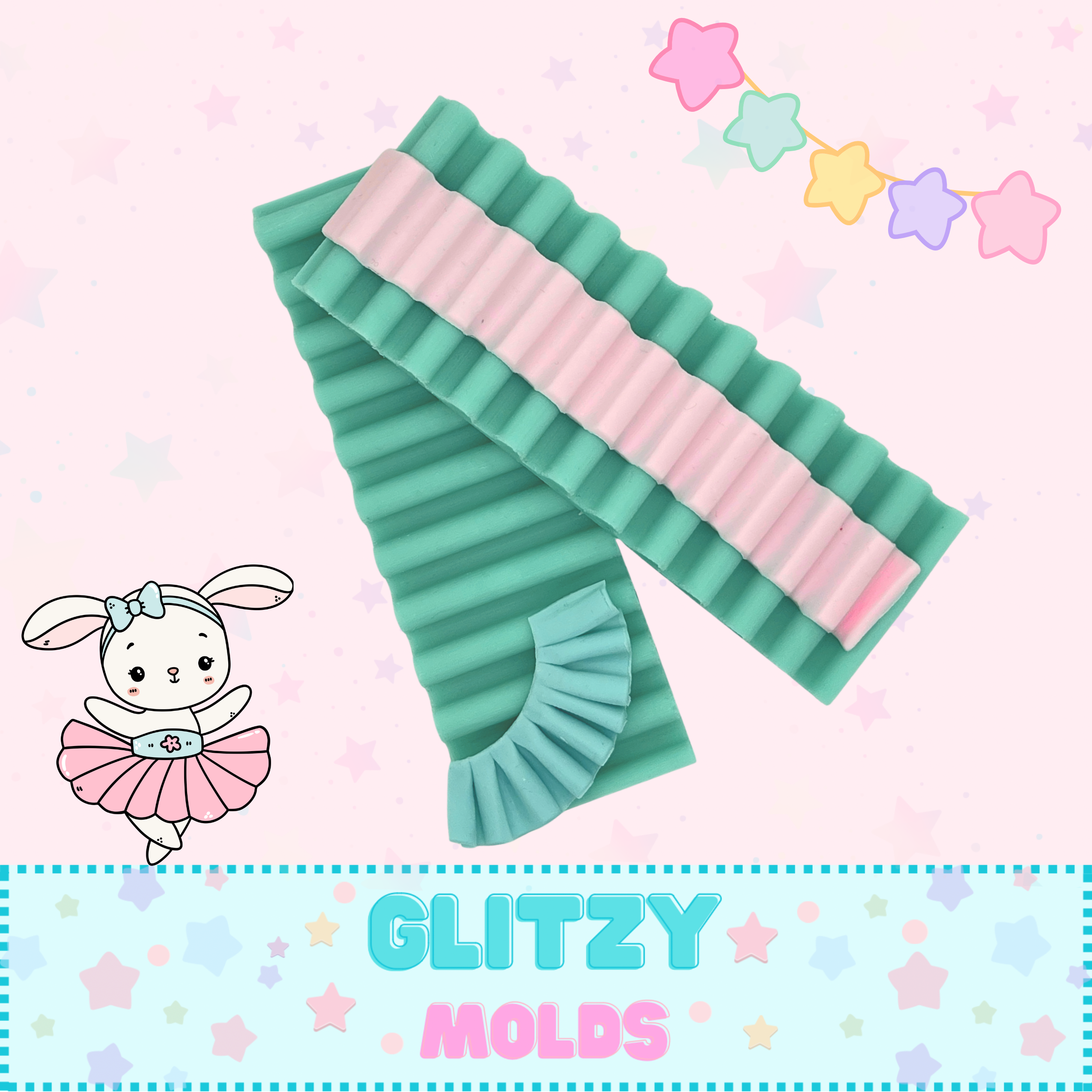 Ruffle Texture Mats, Large, Clay Texture GM-TP5 – Glitzy Molds