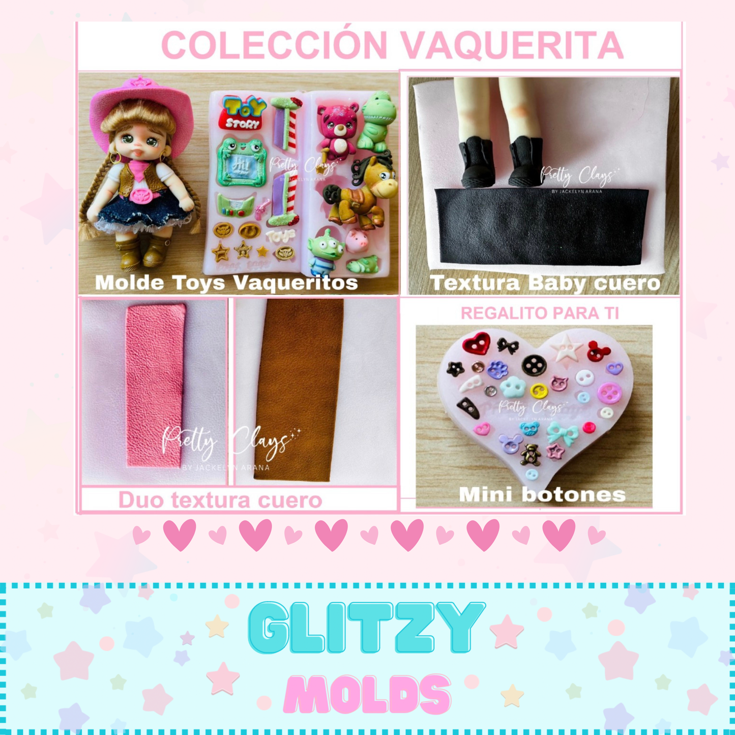 **PRE VENTA*** Colección Accesorios Vaquerita de Pretty Clays