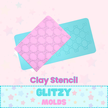 Fashion Clay Stamper, Embossing Tool, Texture Plate, Stencil-GG