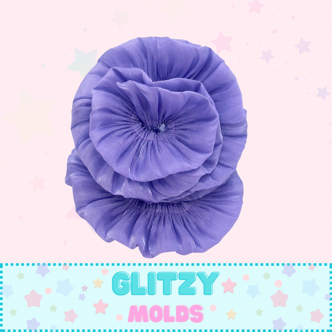 Cinta Plisada de 2 Capas, Para Ropa de Muñecas, 3cm x 1 yarda, Uva