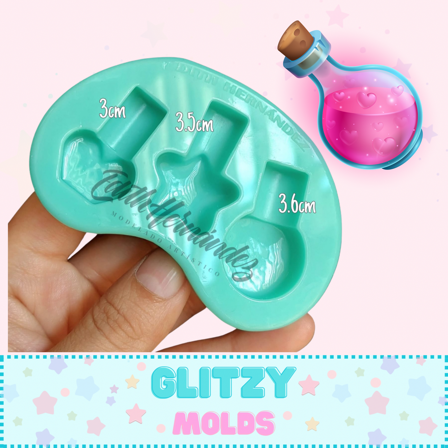 Molde Posimas, Molde de Silicon, Edith Hernandez 