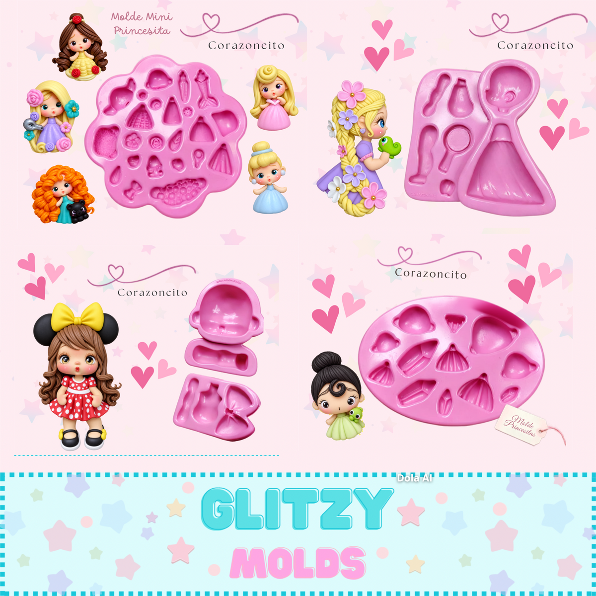 Pre Venta- Coleccion Princesitas por Corazoncito de Lily Valenzuela
