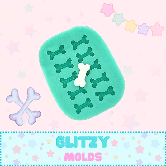 Tiny Bones, Silicone Mold, Clay Silicone Mold  GM-Huesitos