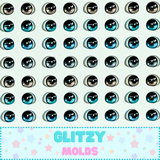 3D Resin Eyes Stickers, 5mm, Arte de Marci ADM-098