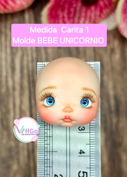 Baby Unicorn, Doll Silicone Mold, "Con Amor" Collection by Vango VG-BU