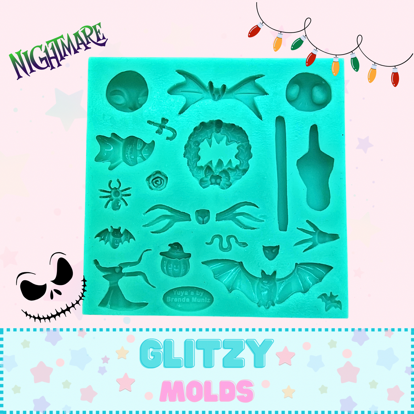 Mini Jack and Sally Silicone Mold, Silicone Mold, Yuya's  YBM-Jack