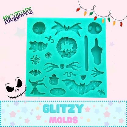 Mini Jack and Sally Silicone Mold, Silicone Mold, Yuya's  YBM-Jack