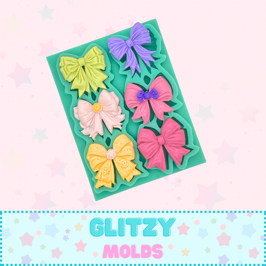 Bows Collection 2, Silicone Mold for Cold Porcelain GM-