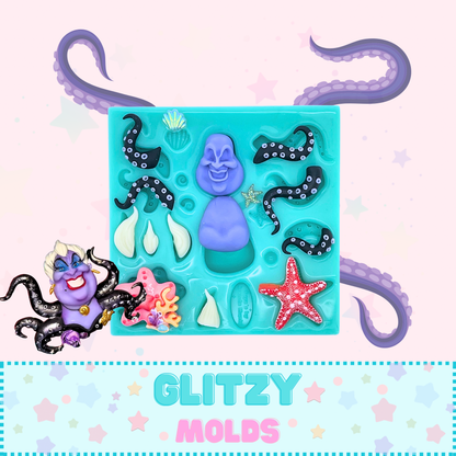 Ursula Silicone Mold, Silicone Mold by Yuya's by Brenda Muñiz YBM-SMUrsula