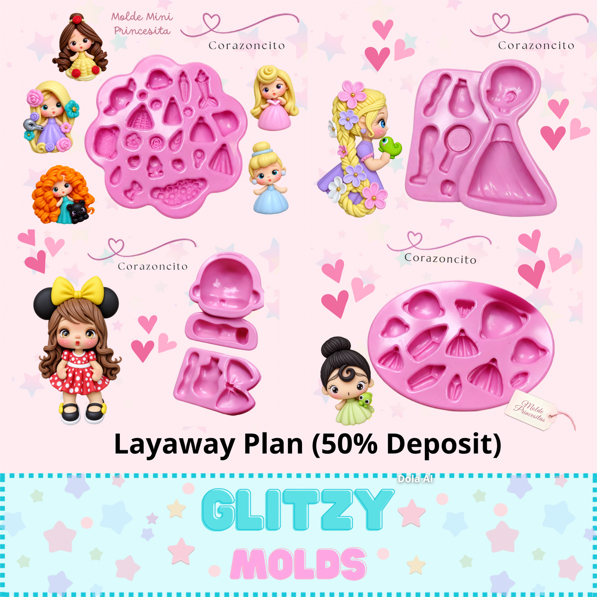 Pre Venta- Coleccion Princesitas por Corazoncito de Lily Valenzuela