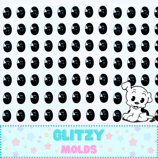 3D Eye Stickers, 7mm, Betty Boop Puppy, Self Adhesive VG-BB Puppy