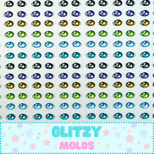3D Resin Eyes Stickers, 5mm, Arte de Marci ADM-058