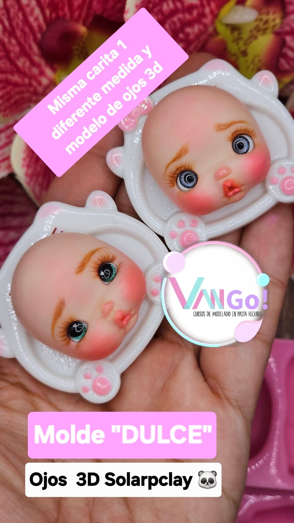 Dulce, Doll Silicone Mold, "Con Amor" Collection by Vango VG-Dulce