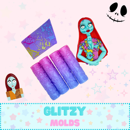 Sally Dress Pattern, Clay Roller, Texturing Roller CR-Sally1