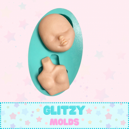 Molde de Torso, Molde de Silicon, Molde para Clays, Molde Amor de Noemi Hernández NH-49