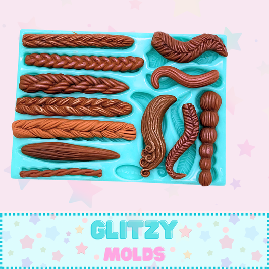 Hair Silicone Mold, GM-Trencitas