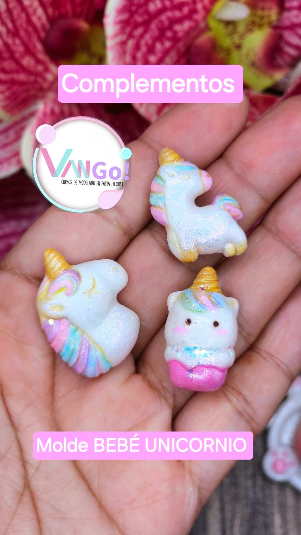 Baby Unicorn, Doll Silicone Mold, "Con Amor" Collection by Vango VG-BU