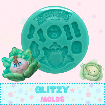 Mini Cabbage Patch Kids, Silicone Mold by Edith Hernandez  EH-Mini