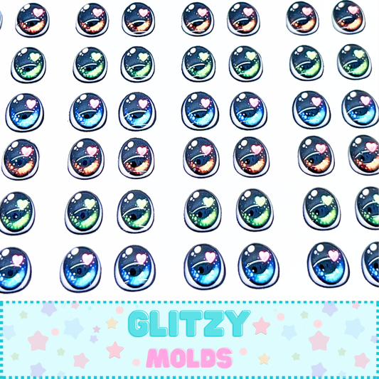 Caring Bears Eye Decals, 3D Eye Stickers, Self Adhesive GM-Caring