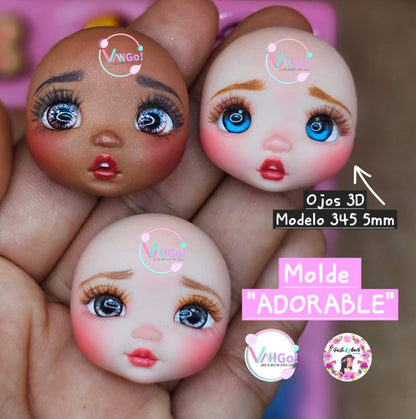 Adorable, Doll Silicone Mold, Fascinación Collection by Vango VG-8