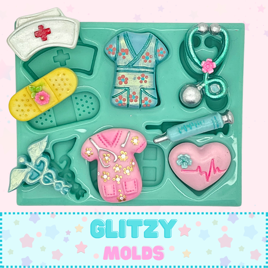 Medical Trinkets, Clay Complements, Silicone Mold, GM-DR