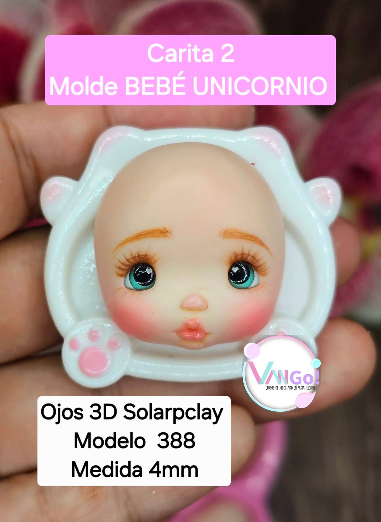 Baby Unicorn, Doll Silicone Mold, "Con Amor" Collection by Vango VG-BU