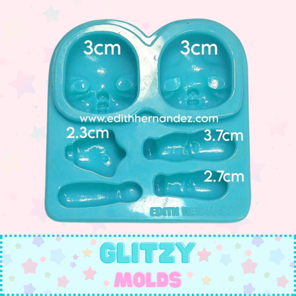 Small Pucheros Silicone Mold, Clays Silicone Mold, Edith Hernandez EH-PucherosSm