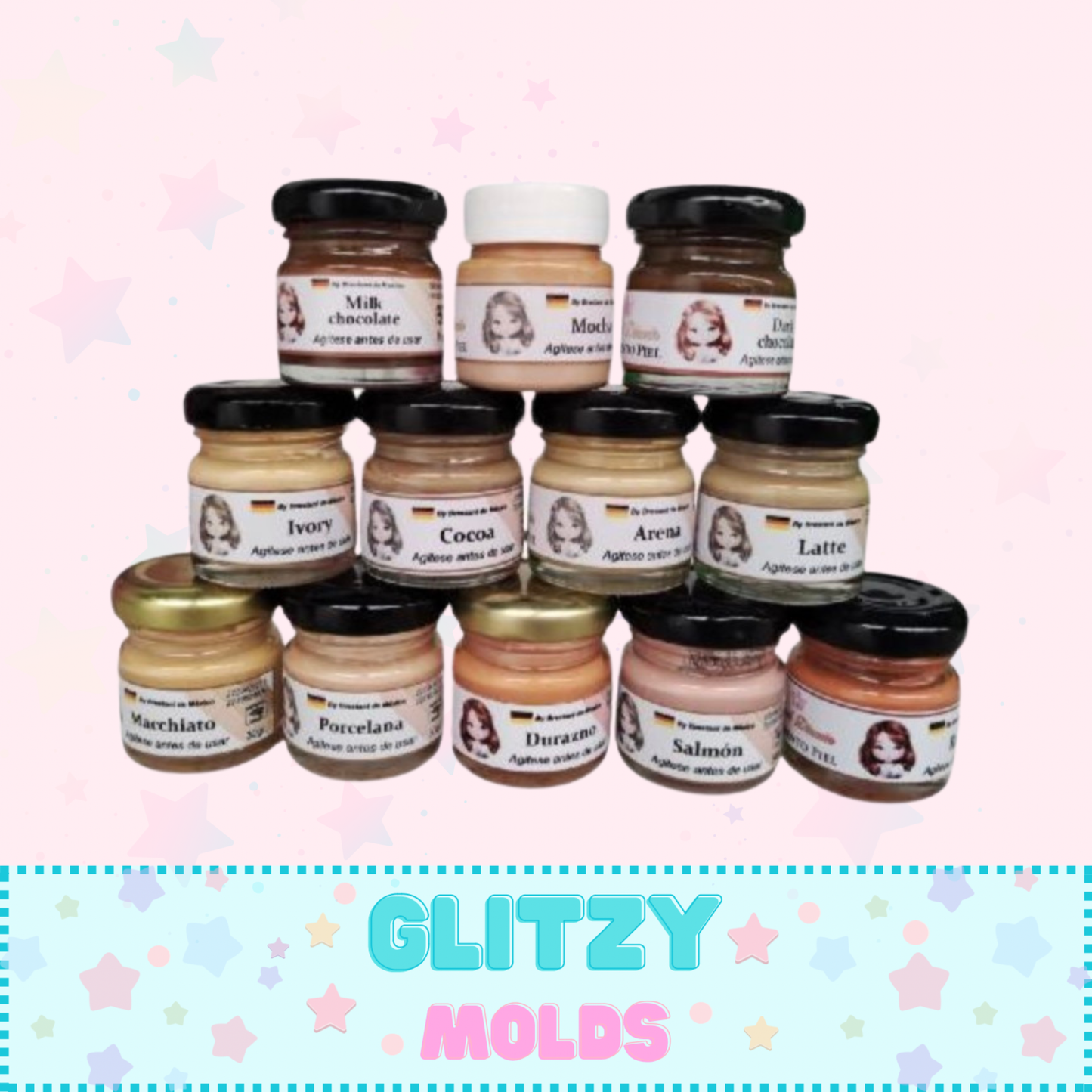 Pigmentos Para Porcelana Fría, Gama Piel de Karol Dinorin