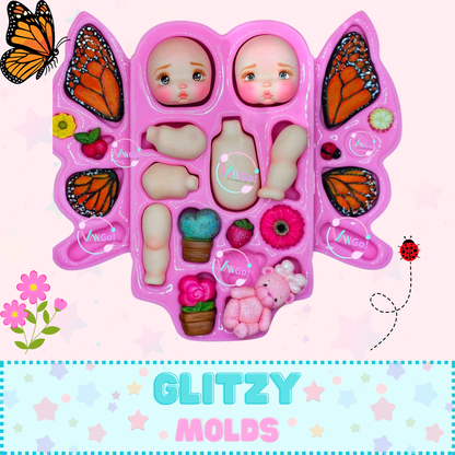 Me Encanta, Doll Silicone Mold, "Con Amor" Collection by Vango VG-Encanta