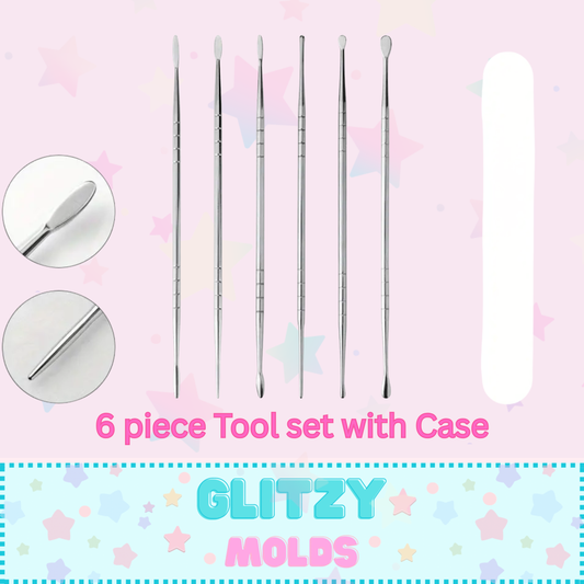 6 Piece Stainless Steel Tools, Modeling Tool Set