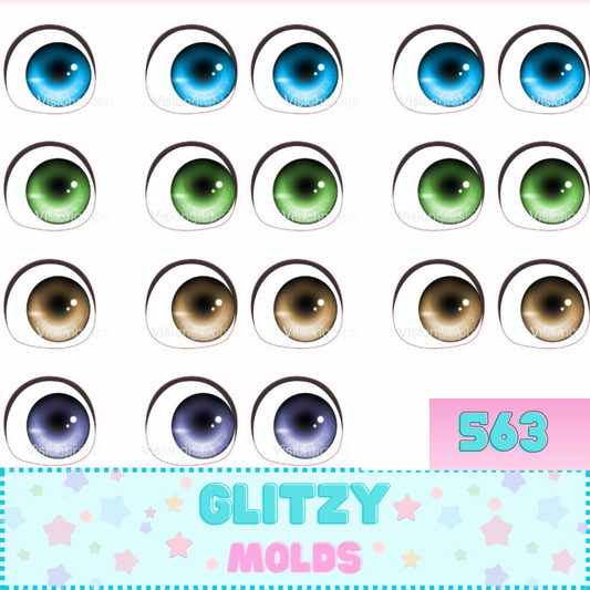 3D Eye Stickers, 5mm, Betty Boop Self Adhesive VG-563
