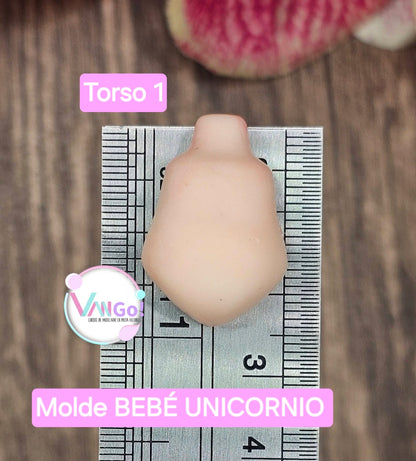 Baby Unicorn, Doll Silicone Mold, "Con Amor" Collection by Vango VG-BU
