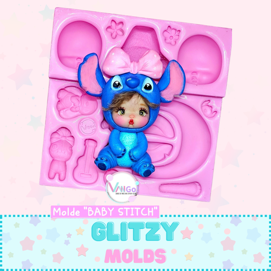 Baby Stitch, Doll Silicone Mold, "Con Amor" Collection by Vango VG-BabyS