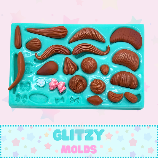 Hair Silicone Mold, GM-Cabellitos