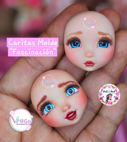 Molde FAscinacion, Molde de Silicon para Muñecas, Colección Fascinación de Vango VG-FS1-111