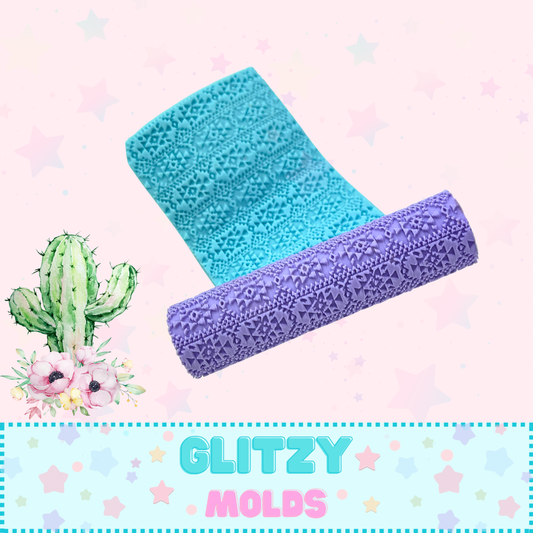 Western Print 2, Clay Roller, Texturing Roller CR-Western2