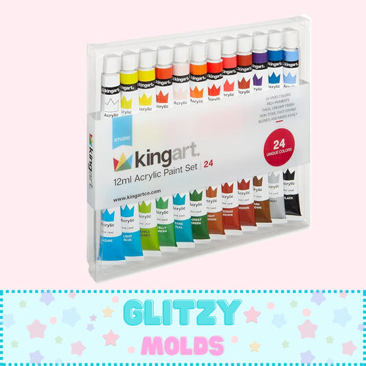 Juego de pinturas acrílicas, 12 ml, 24 colores únicos
