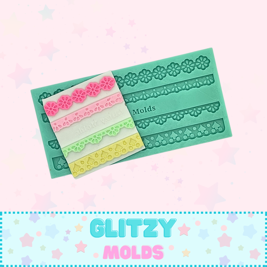 Vintage Lace Trims, Silicone Mold  GM-Lace1