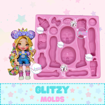 Molde FAscinacion, Molde de Silicon para Muñecas, Colección Fascinación de Vango VG-FS1-111
