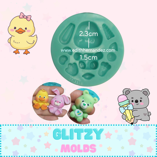 Multifunctional Mini Pets, Silicone Mold EH-MiniPets