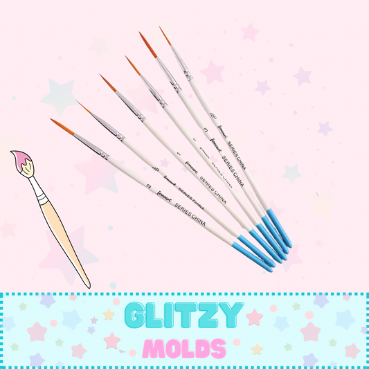 6 Piece Liner Brushes