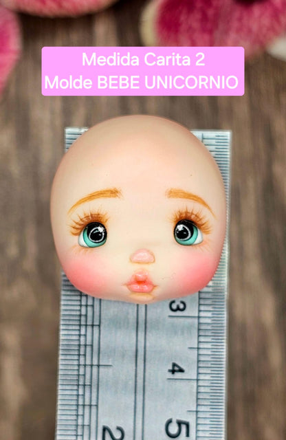 Baby Unicorn, Doll Silicone Mold, "Con Amor" Collection by Vango VG-BU